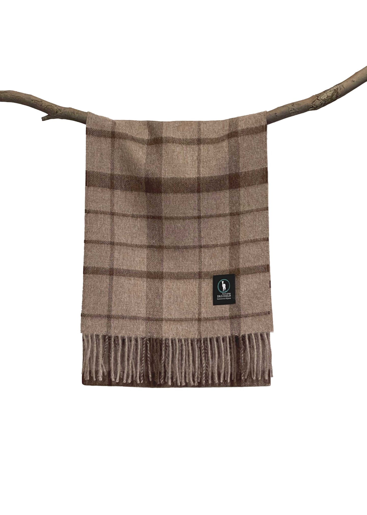 Dalcielo Baby Alpaca Check Scarf ECO Friendly