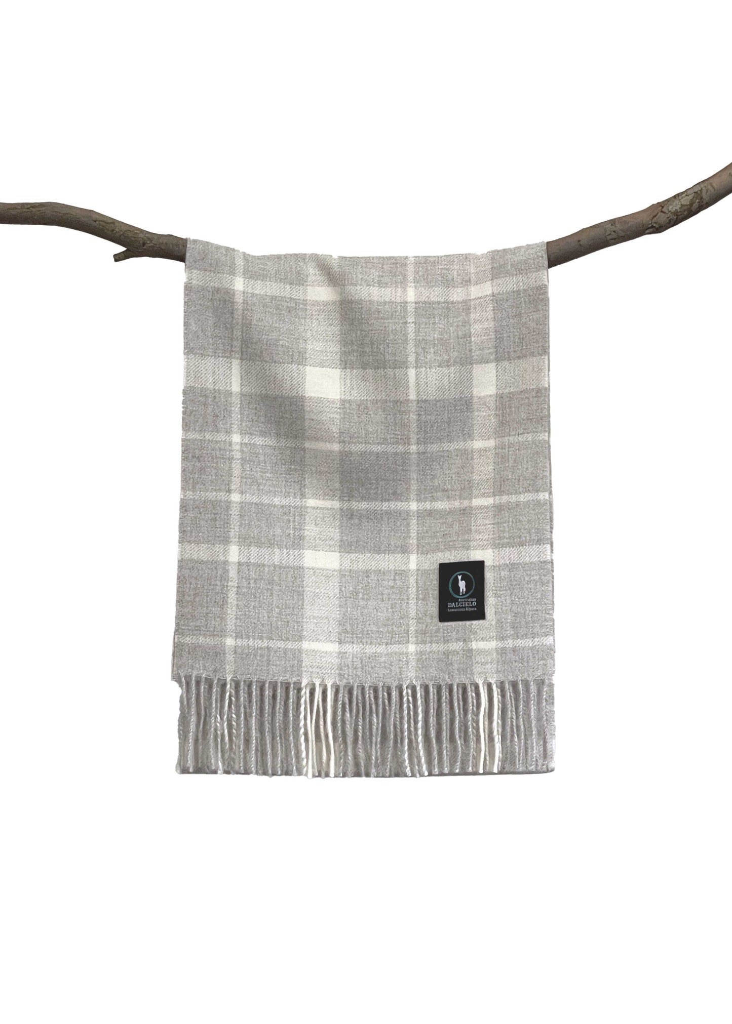 Dalcielo Baby Alpaca Check Scarf ECO Friendly