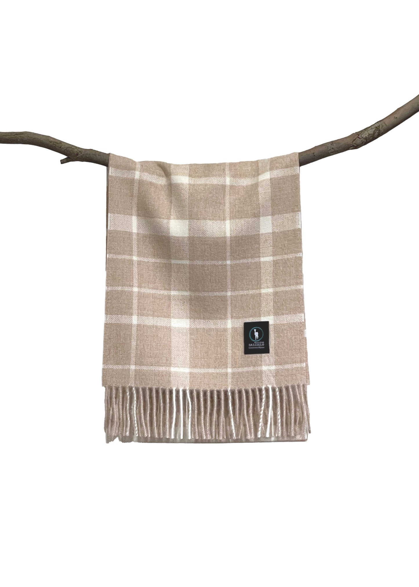 Dalcielo Baby Alpaca Check Scarf ECO Friendly