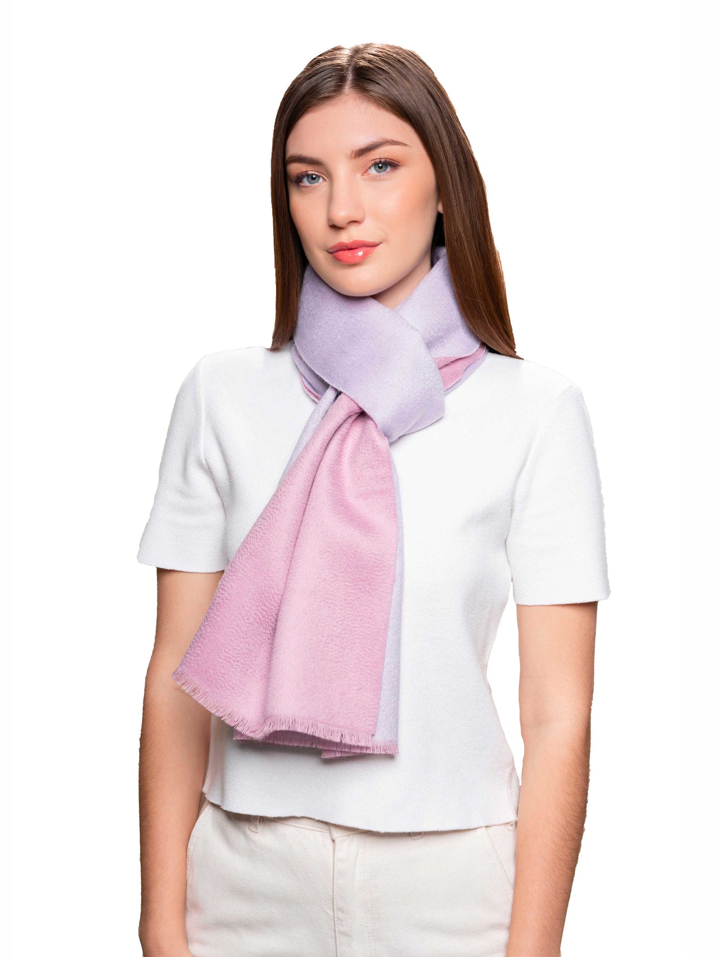 Dalcielo Baby Suri Alpaca Double sided Scarf