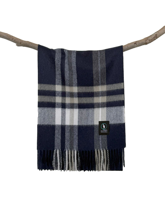 Dalcielo Alpaca Check Scarf D8