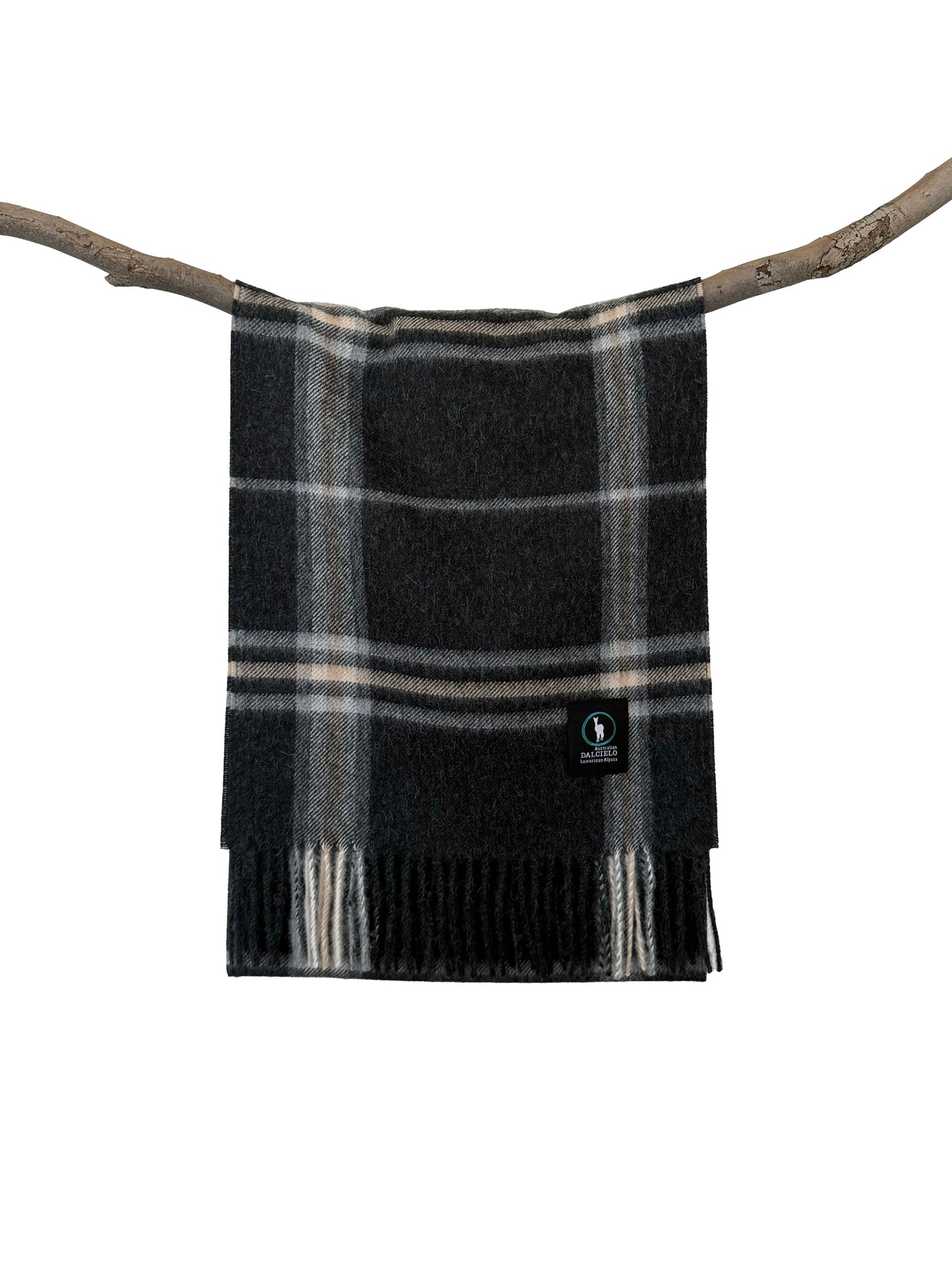 Dalcielo Alpaca Scarf Check L3