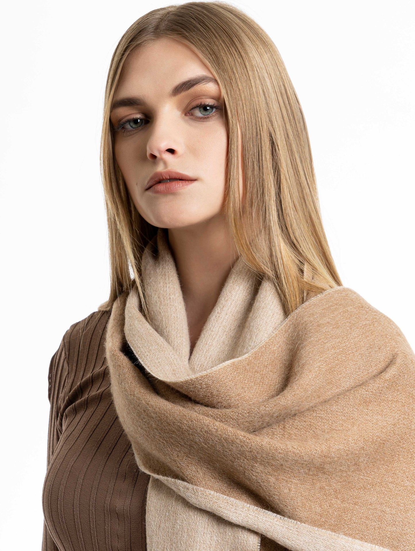 Dalcielo Baby Alpaca Bicolour Scarf ECO Friendly