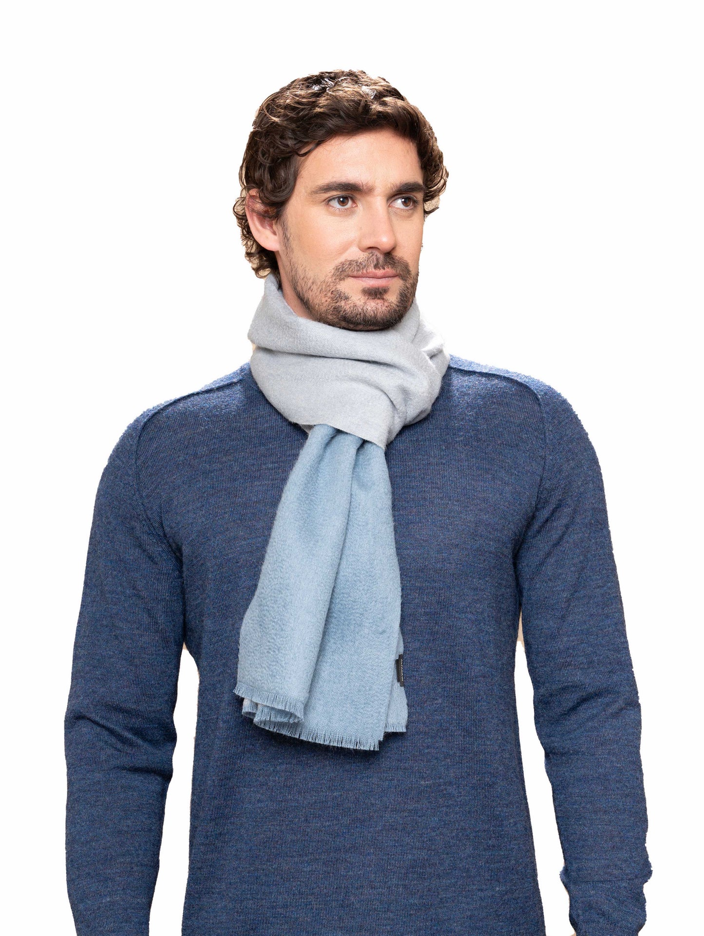 Dalcielo Baby Suri Alpaca Double sided Scarf