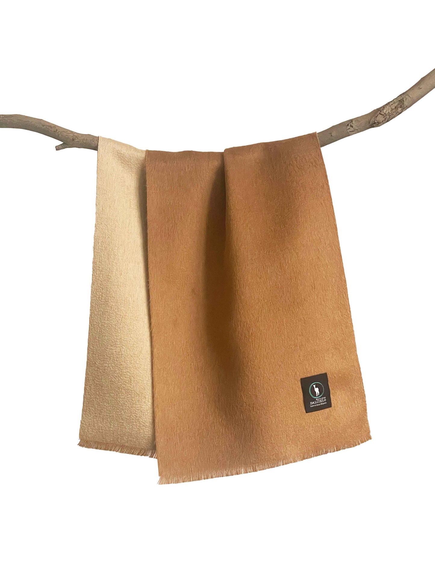Dalcielo Baby Suri Alpaca Double sided Scarf