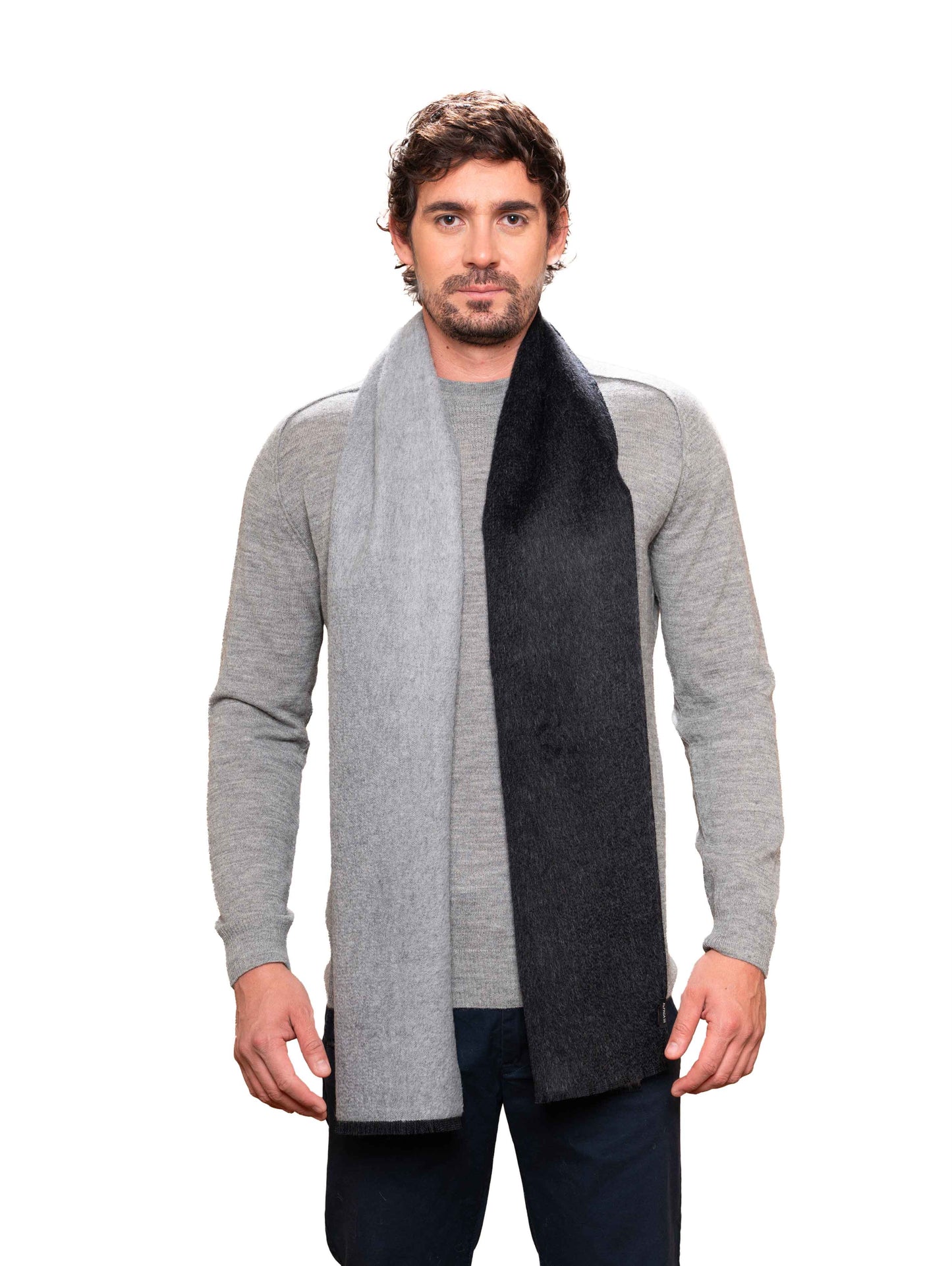 Dalcielo Baby Suri Alpaca Double sided Scarf