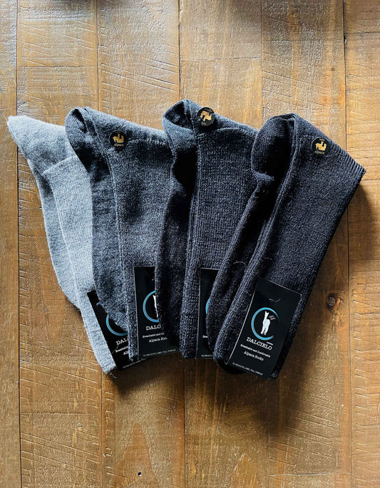 Baby Alpaca Ribbed Socks