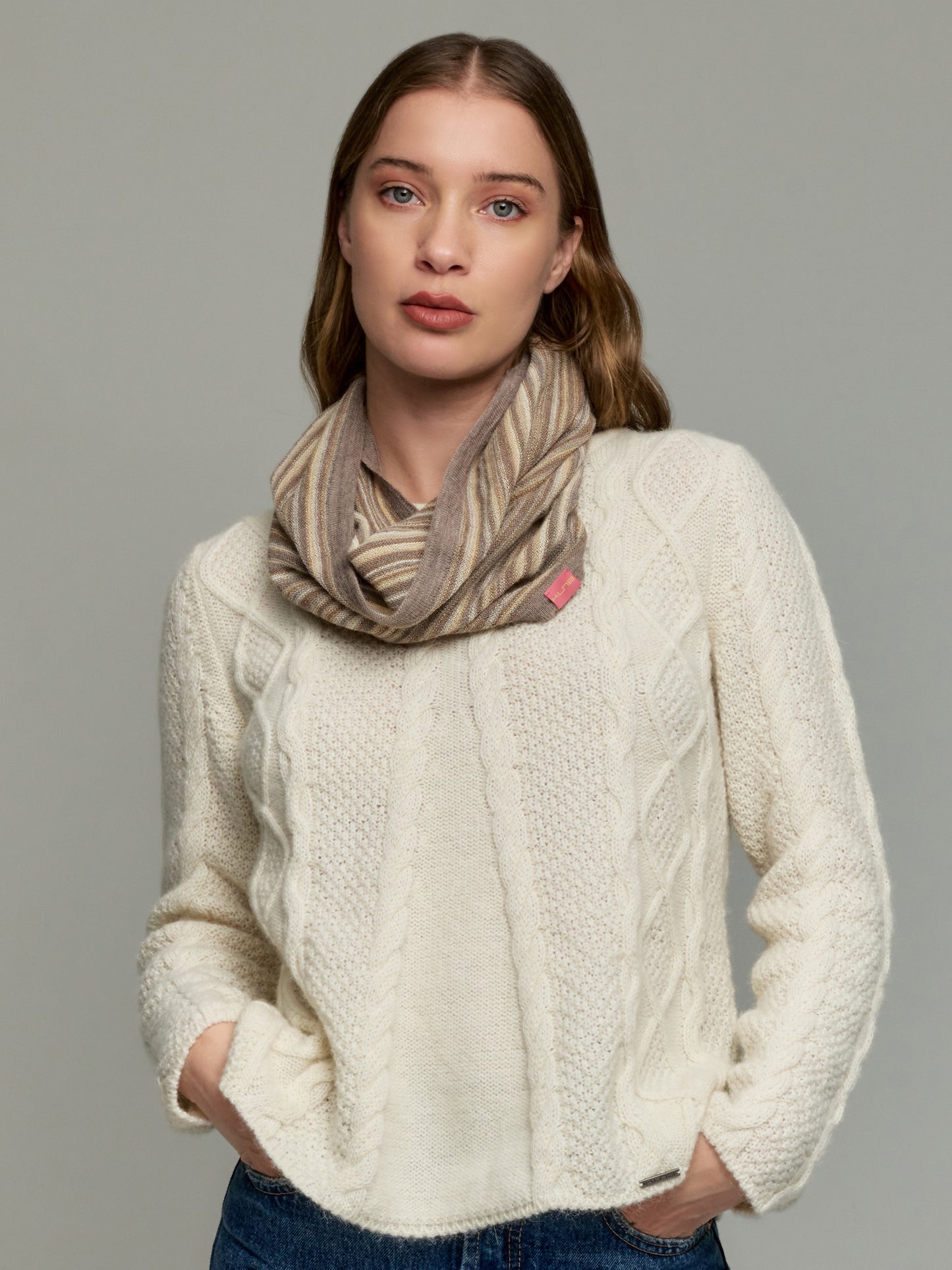 Yanis Alpaca Knitted Scarf