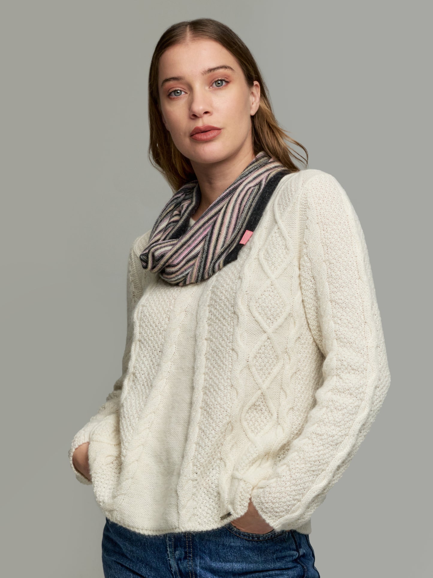Yanis Alpaca Knitted Scarf
