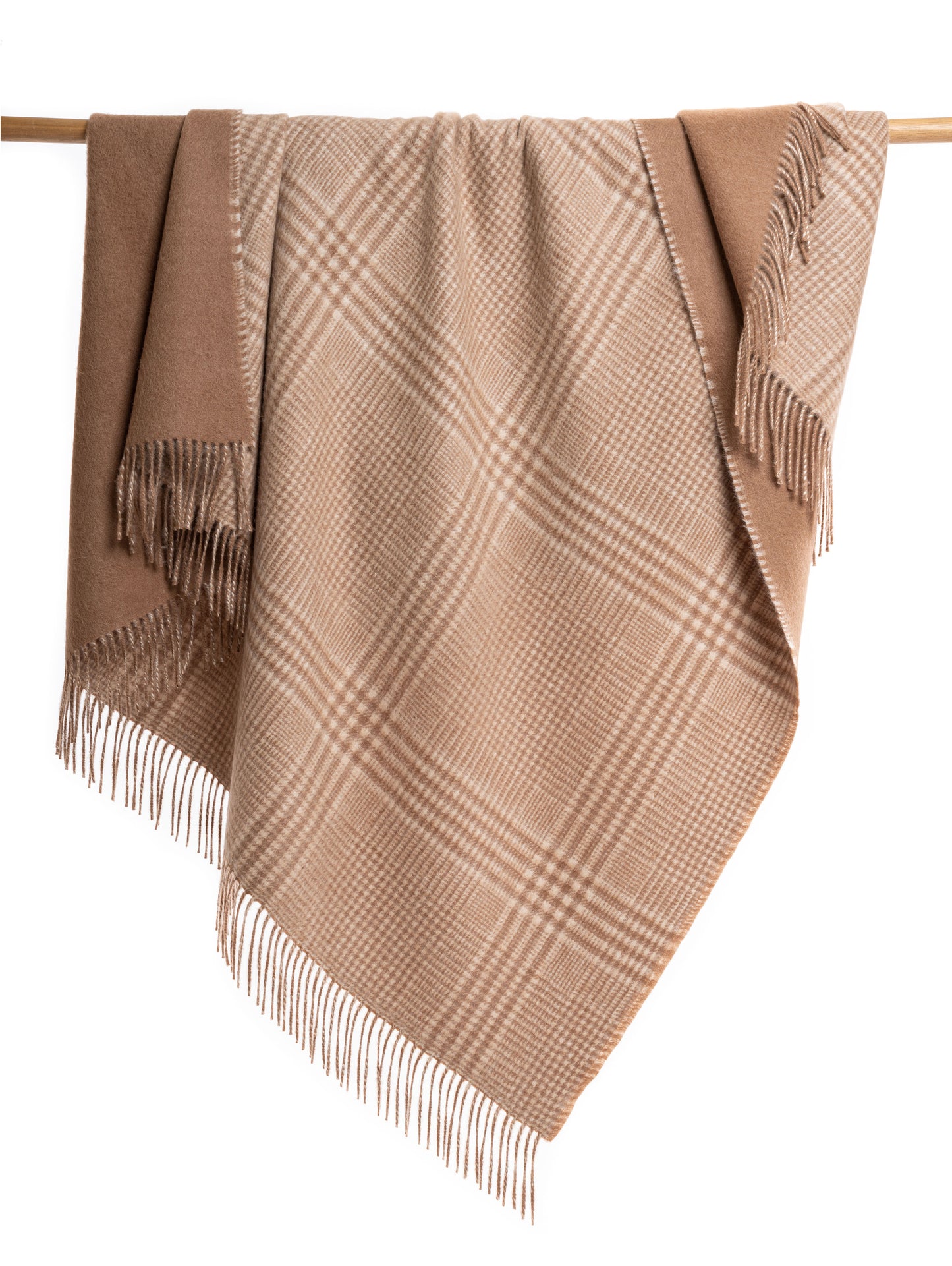 Double Sided Structured Alpaca Throw Blanket