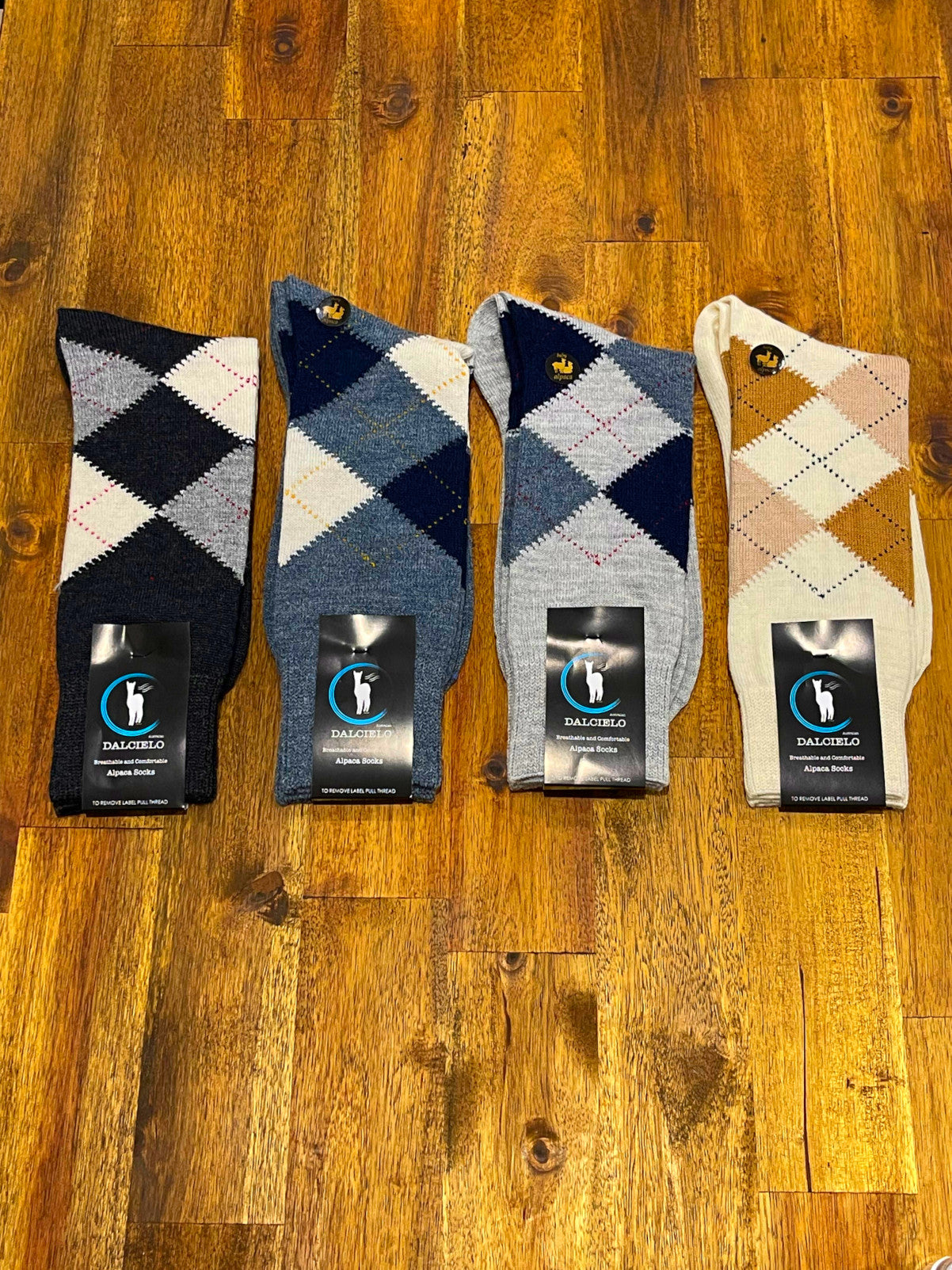 Baby Alpaca Argyle Socks