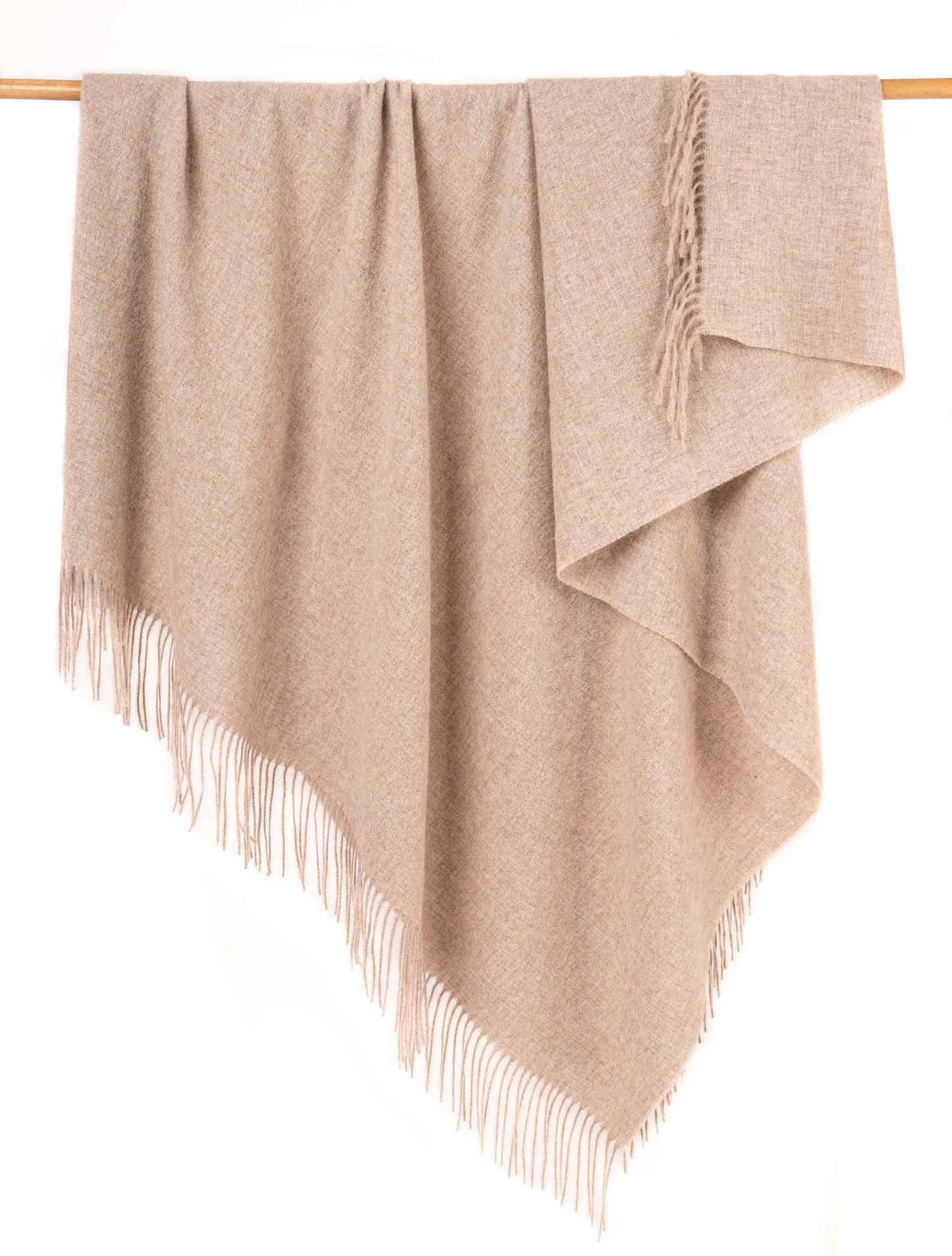 Classic Alpaca Wool Throw Blanket