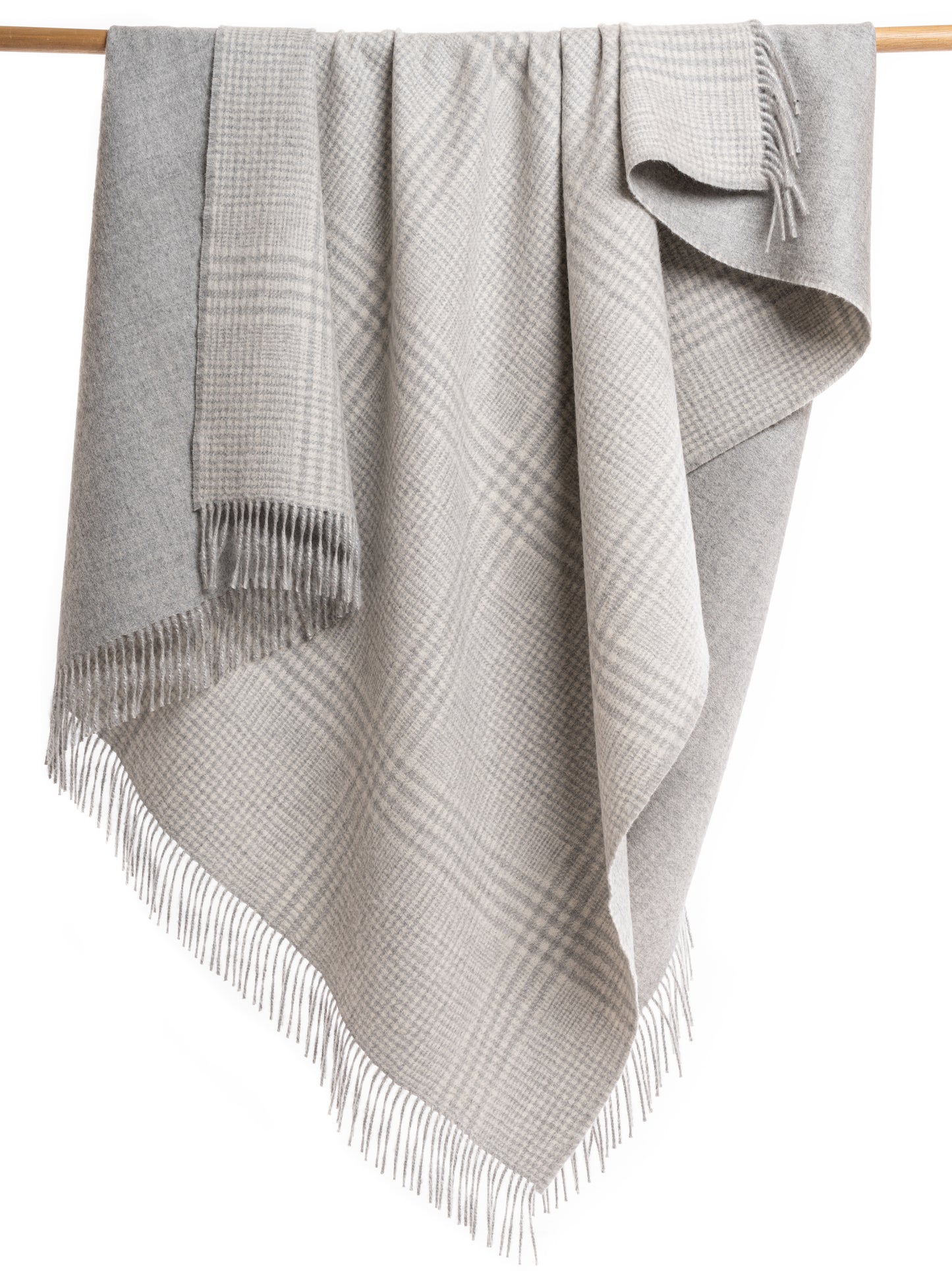 Double Sided Structured Alpaca Throw Blanket