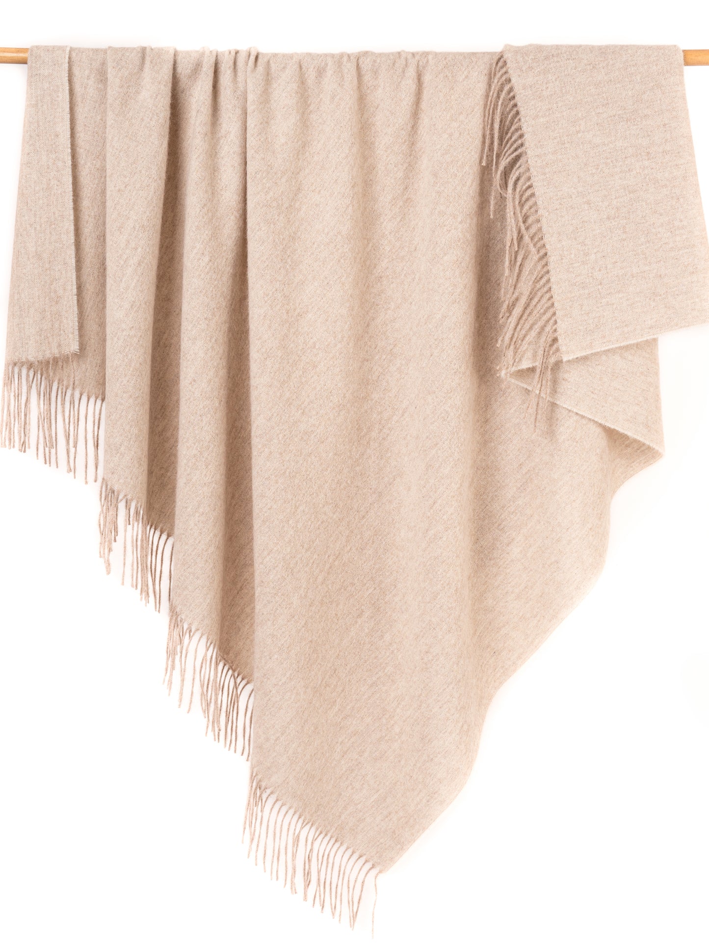 Classic Alpaca Wool Throw Blanket