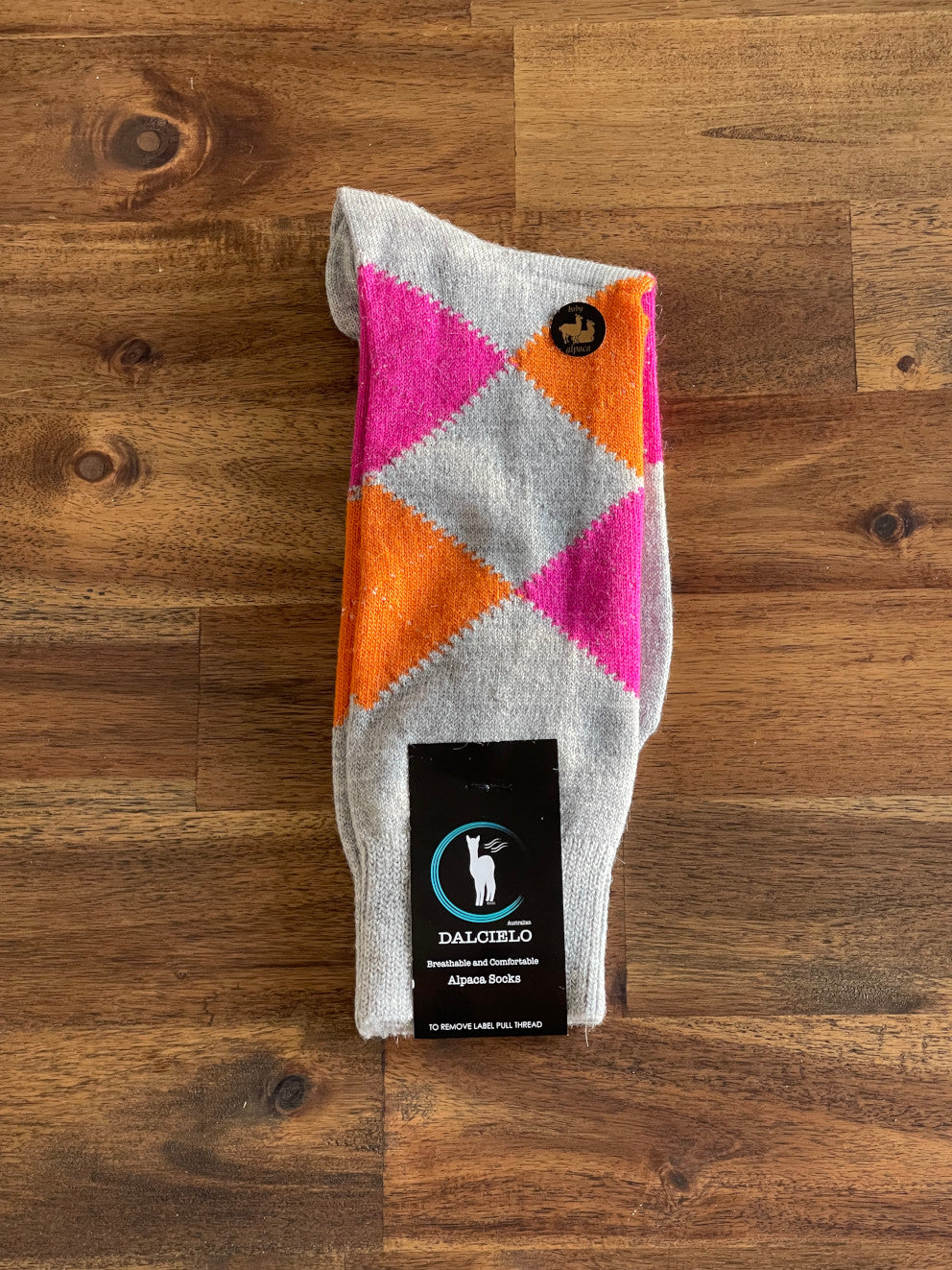Baby Alpaca Argyle Socks