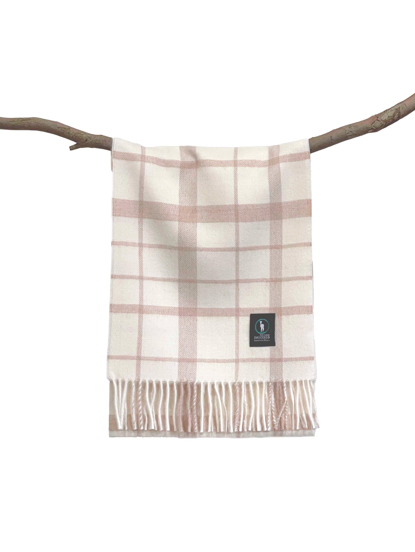 Dalcielo Baby Alpaca Check Scarf ECO Friendly