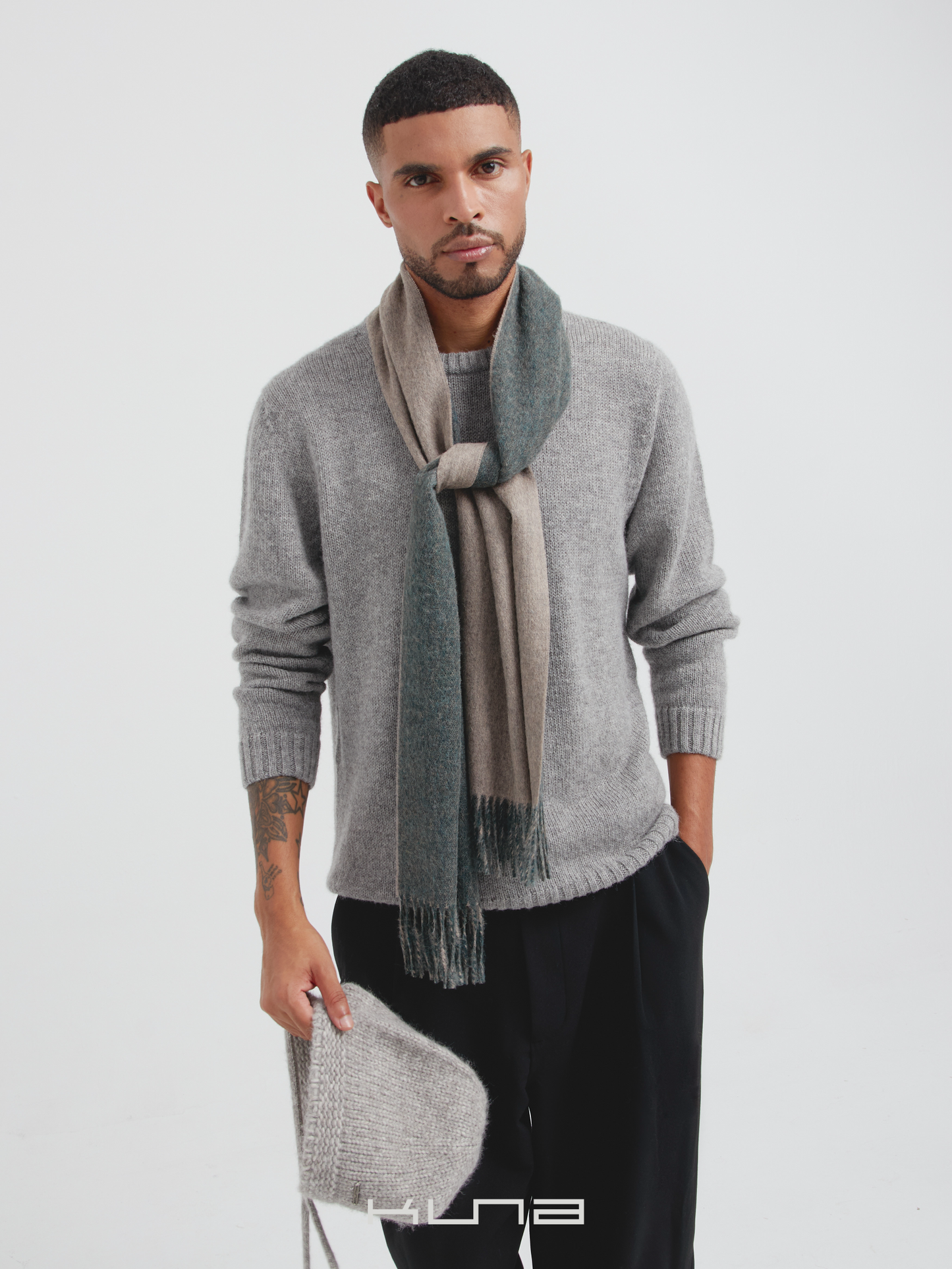 Tundra Alpaca Scarf (Double Face)