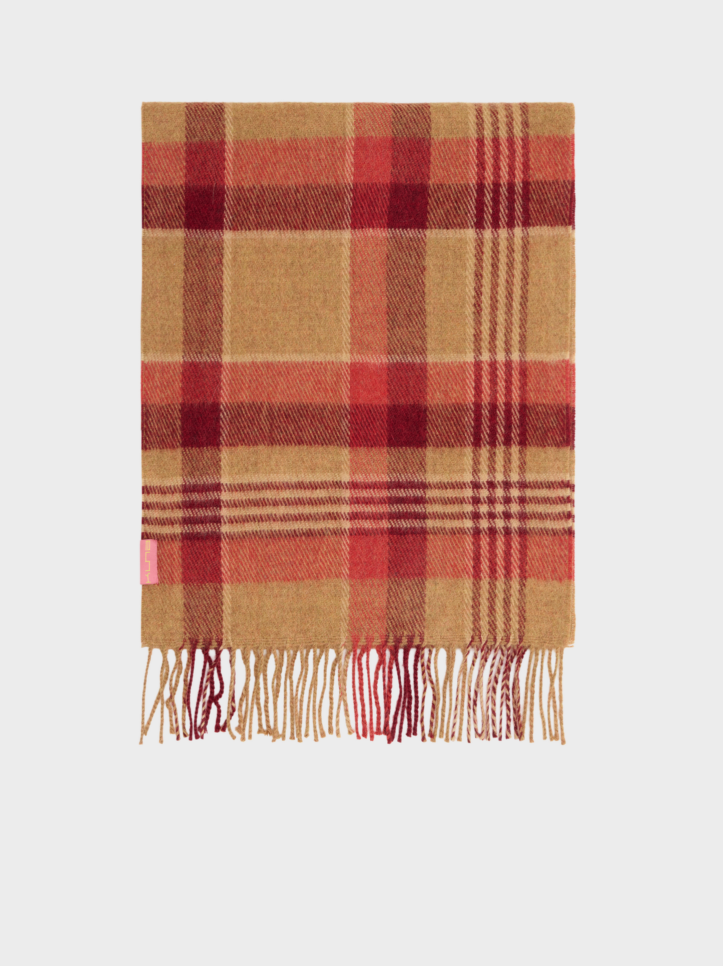 Check Alpaca Scarf