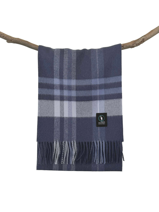 Dalcielo Alpaca Check Scarf D8