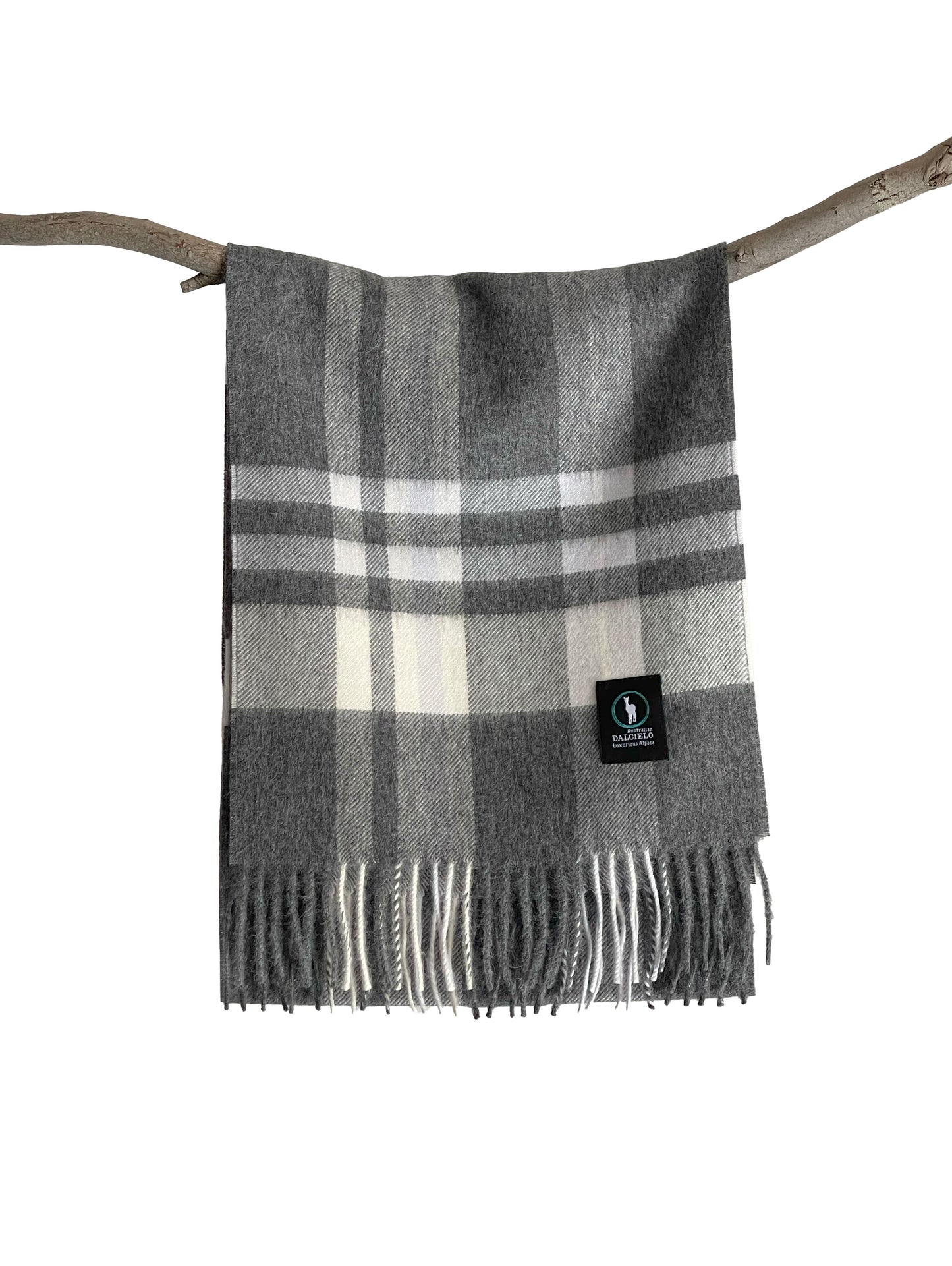 Dalcielo Alpaca Check Scarf D8