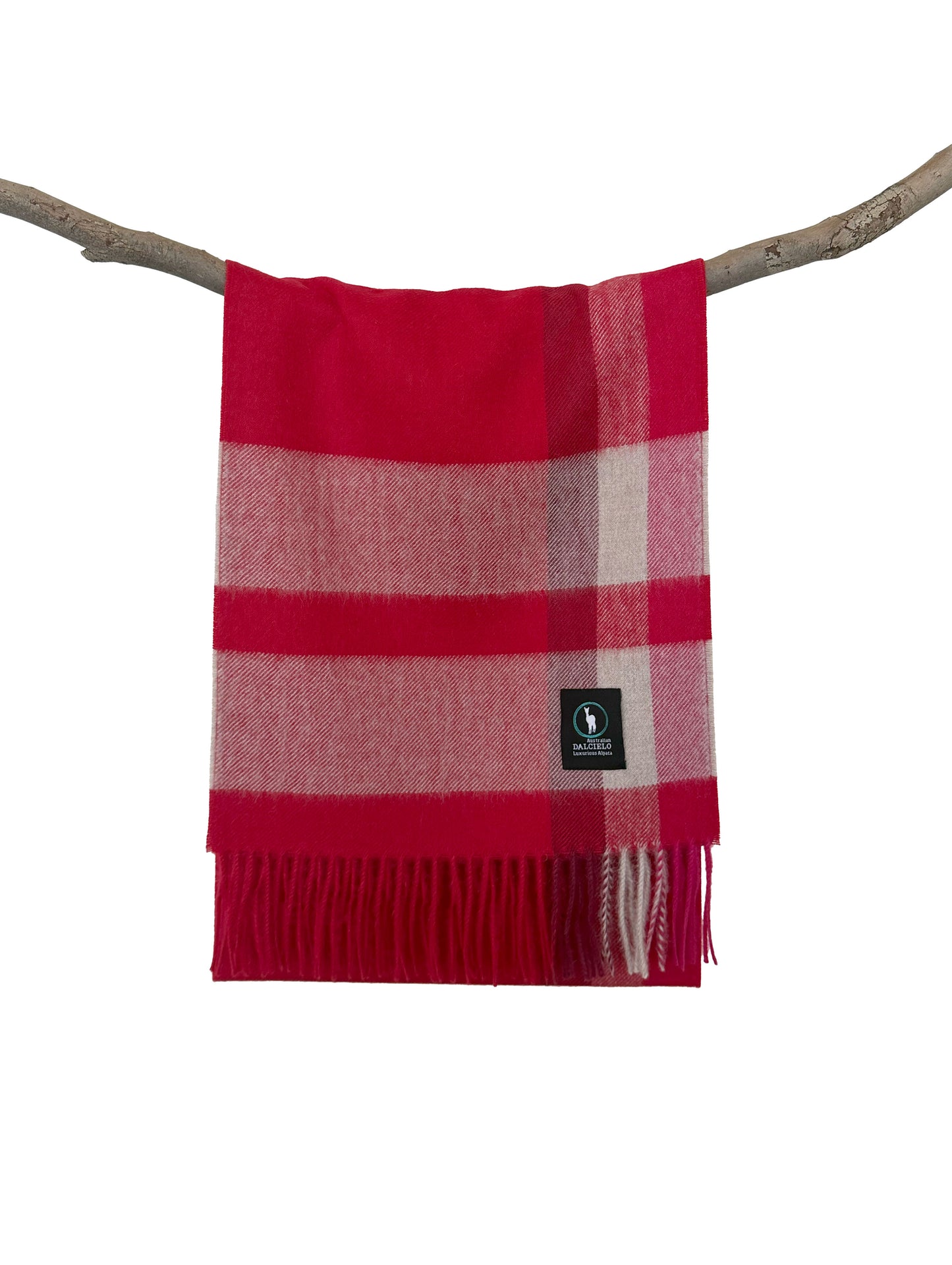 Dalcielo Alpaca Check Scarf L2
