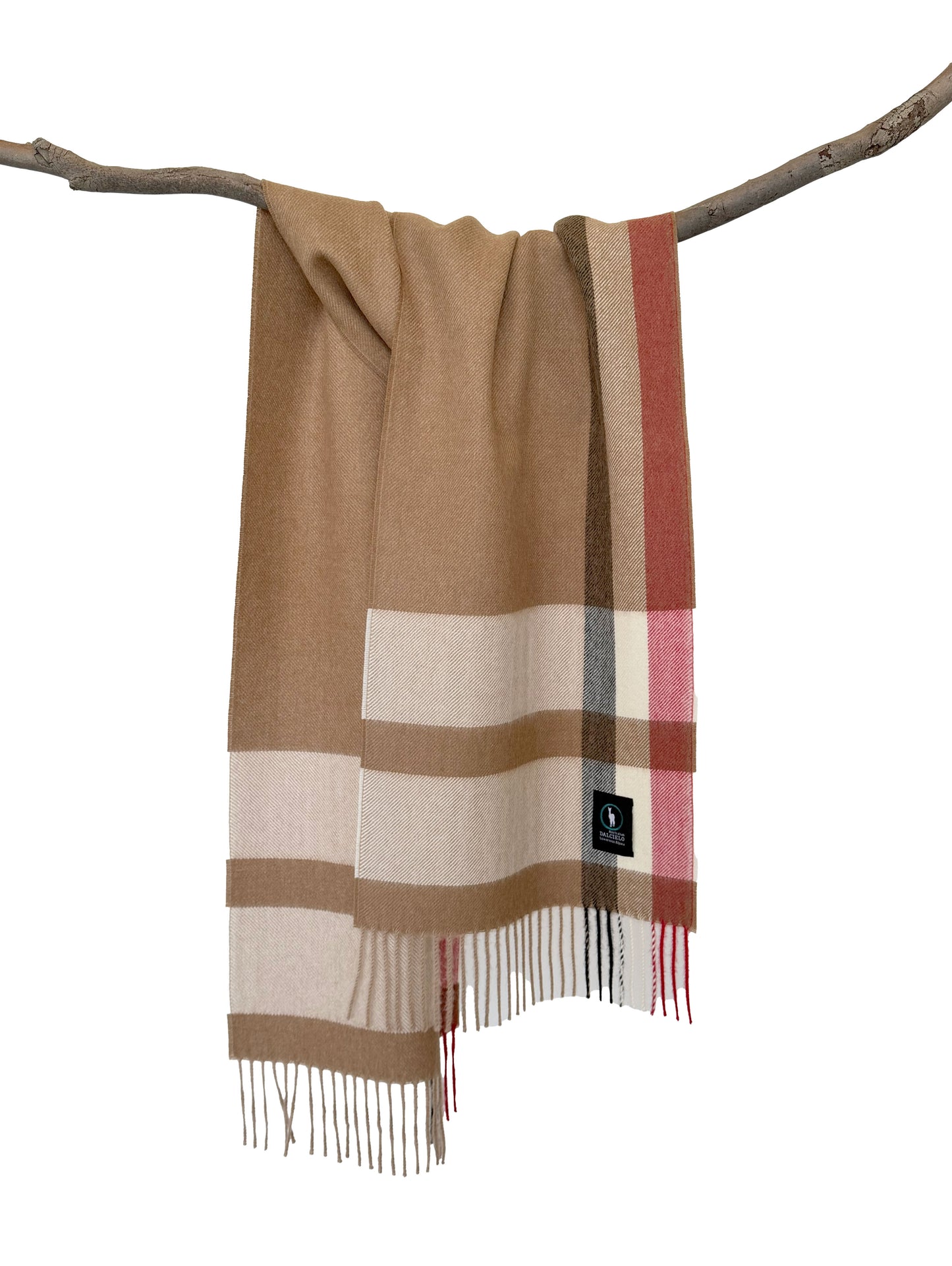 Dalcielo Alpaca Check Scarf L2