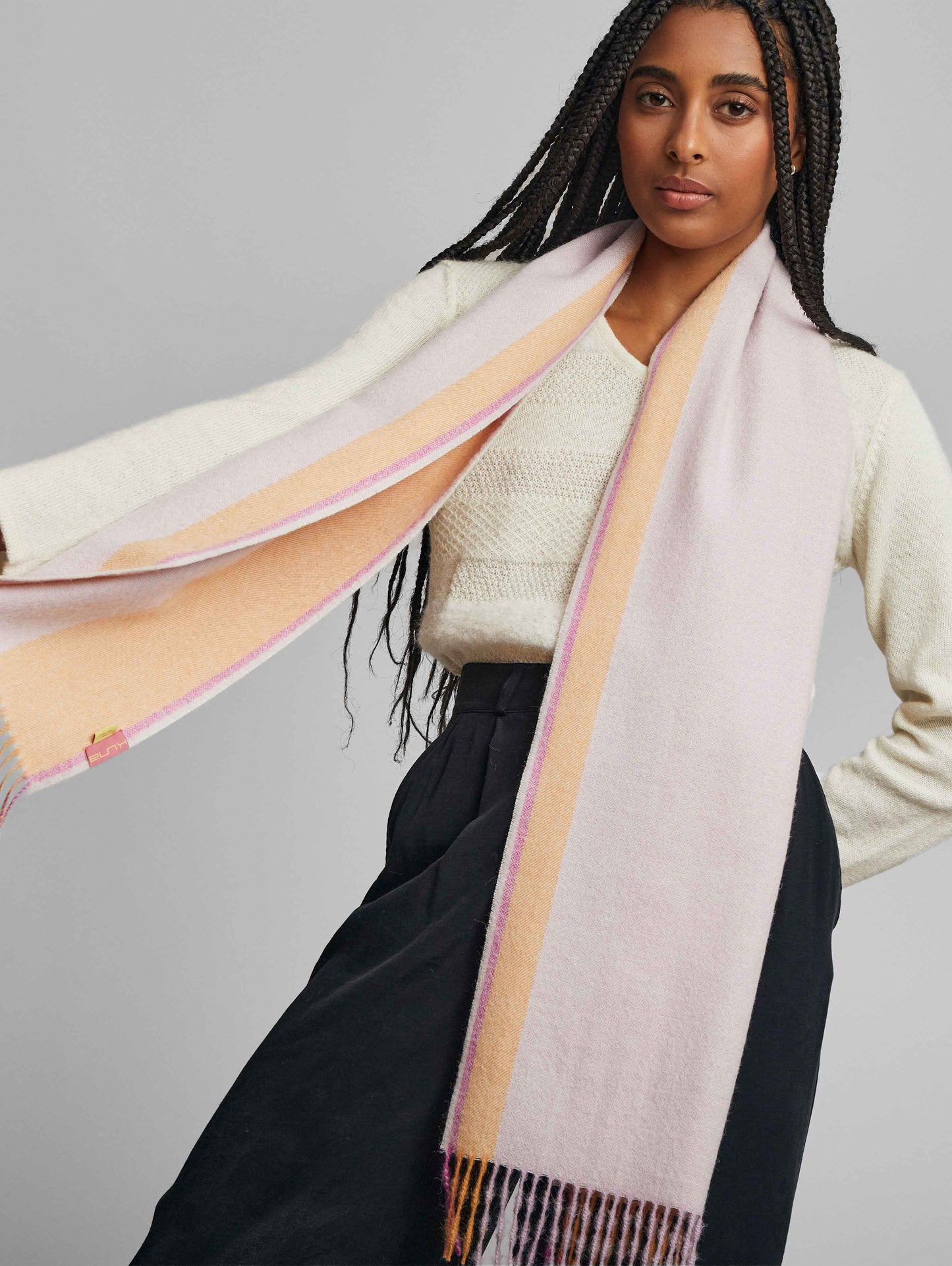 Rear Alpaca Scarf