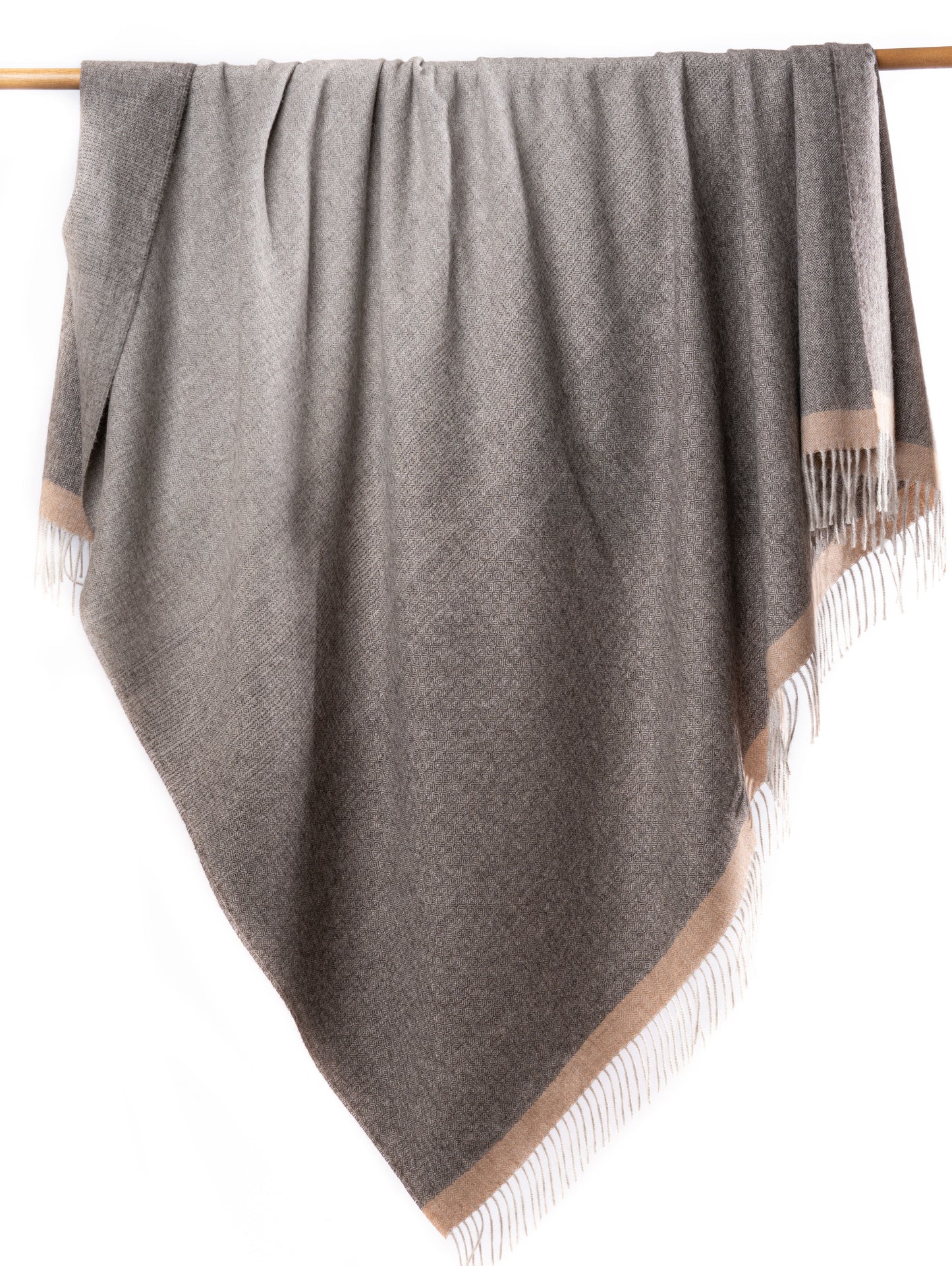 Eco-Friendly Ombre Alpaca Throw Blanket