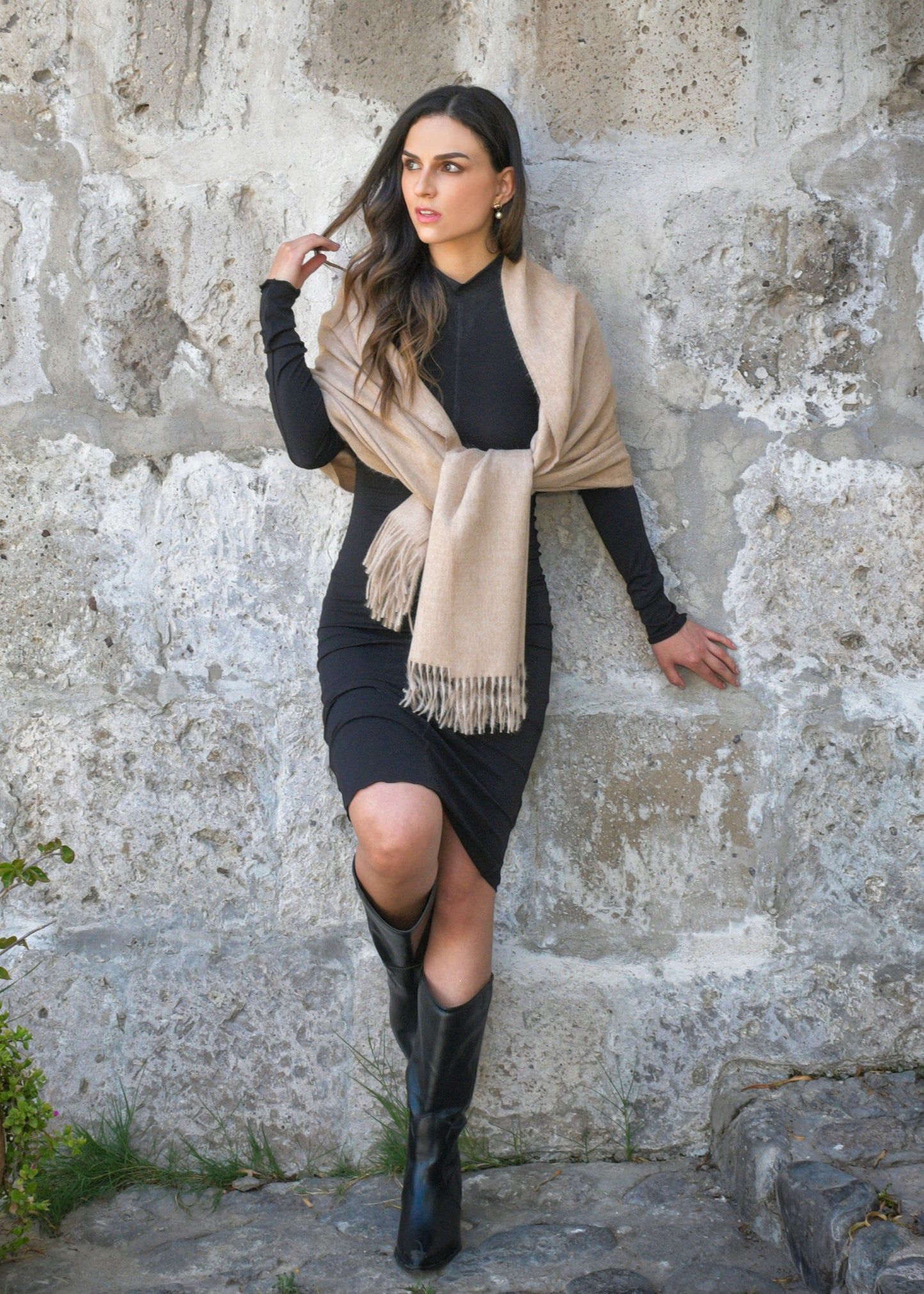 Luxurious Suri Alpaca Shawl