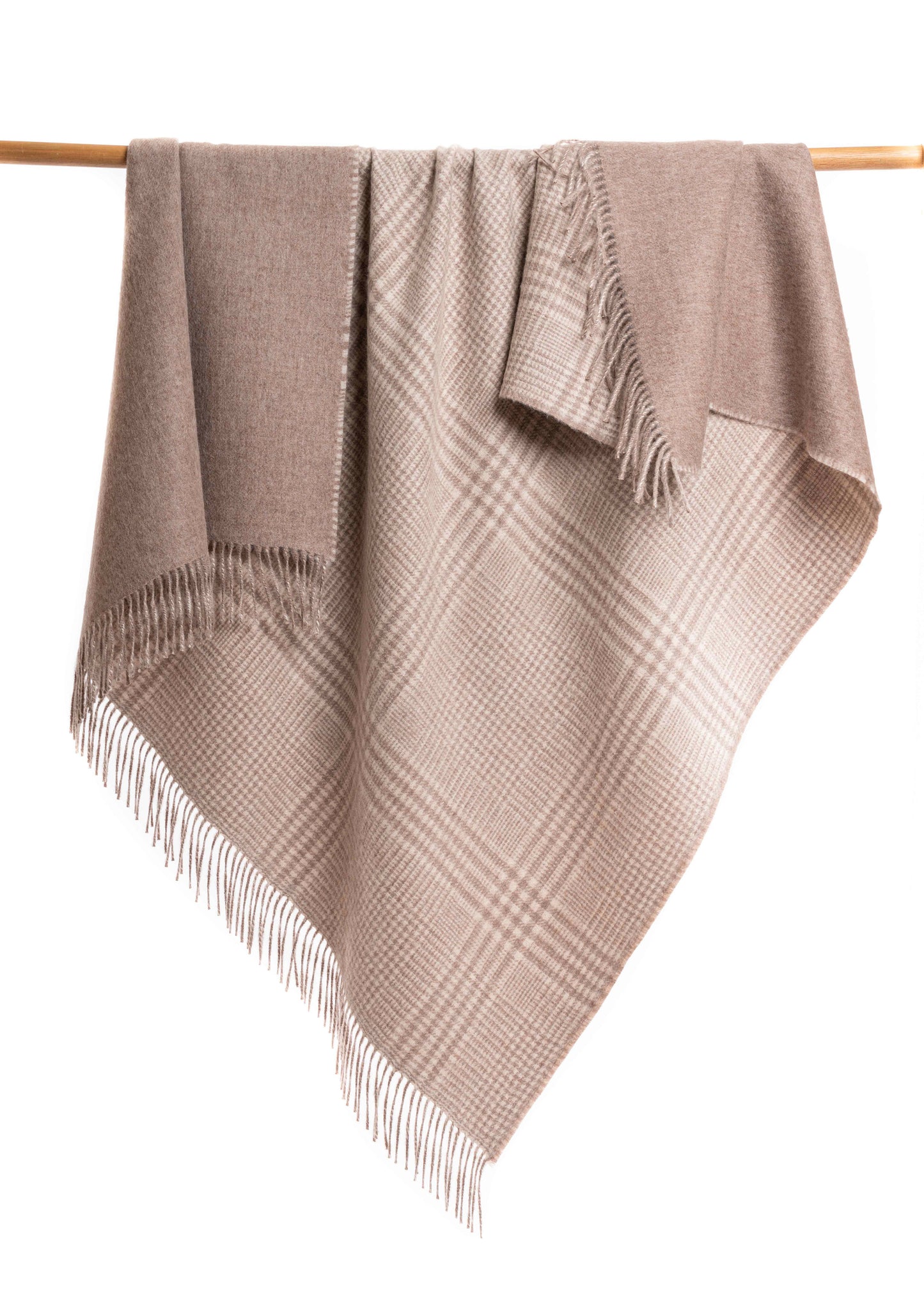 Double Sided Structured Alpaca Throw