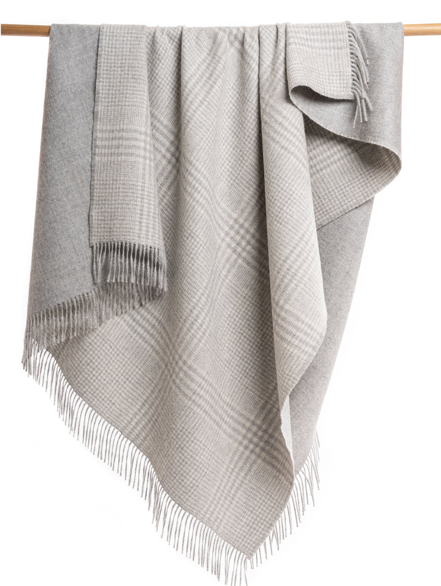 Double Sided Structured Alpaca Throw