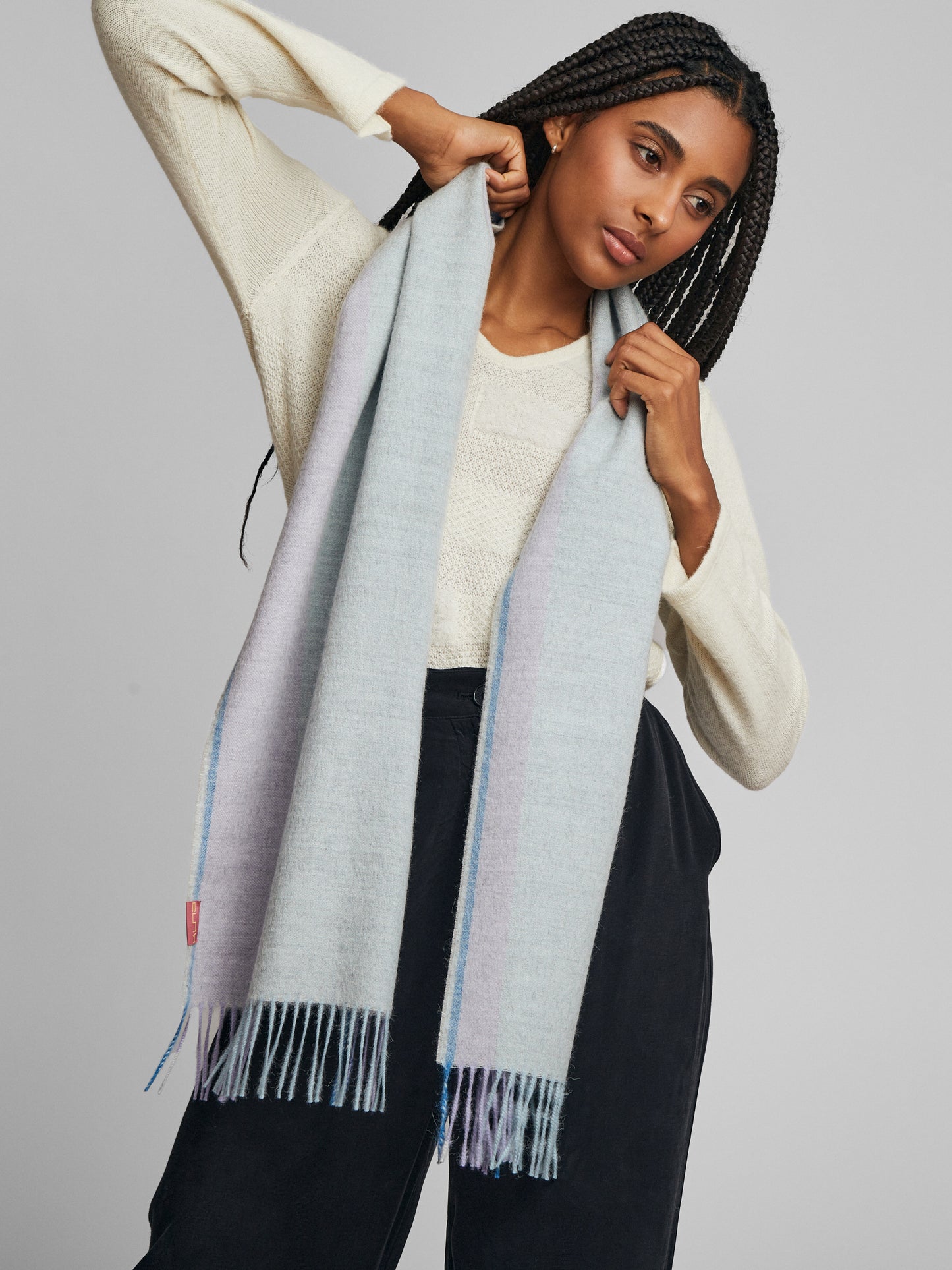 Rear Alpaca Scarf